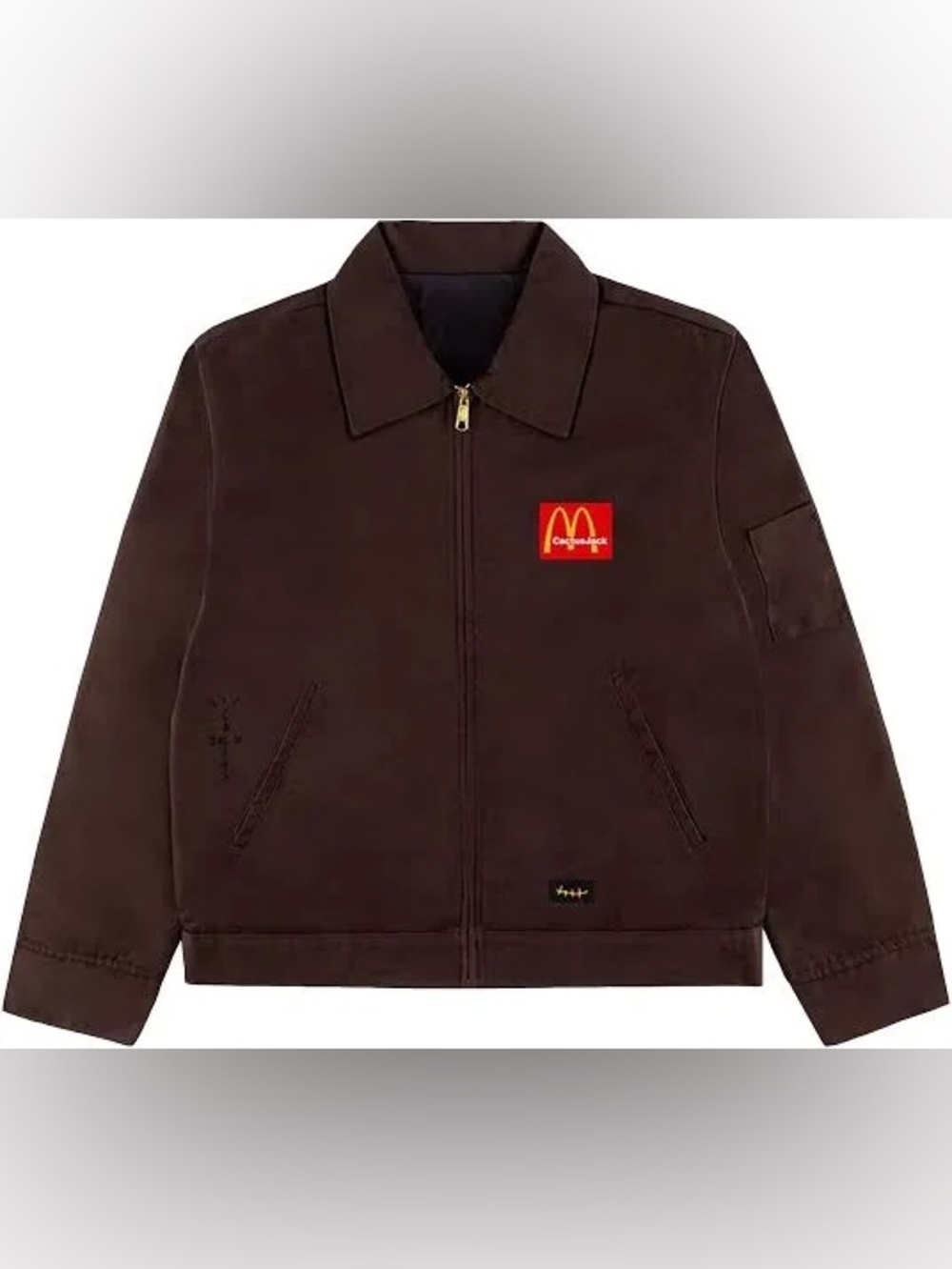 Cactus Jack by Travis Scott x McDonald's Billions Served Work Jacket. Sz S - Picture 1 of 8